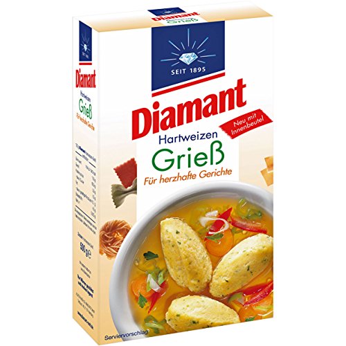 German Diamant Semolina Flour ( Hartweizen Griess ) 500g